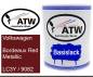 Preview: Volkswagen, Bordeaux Red Metallic, LC3Y / 9082: 1L Lackdose, von ATW Autoteile West.